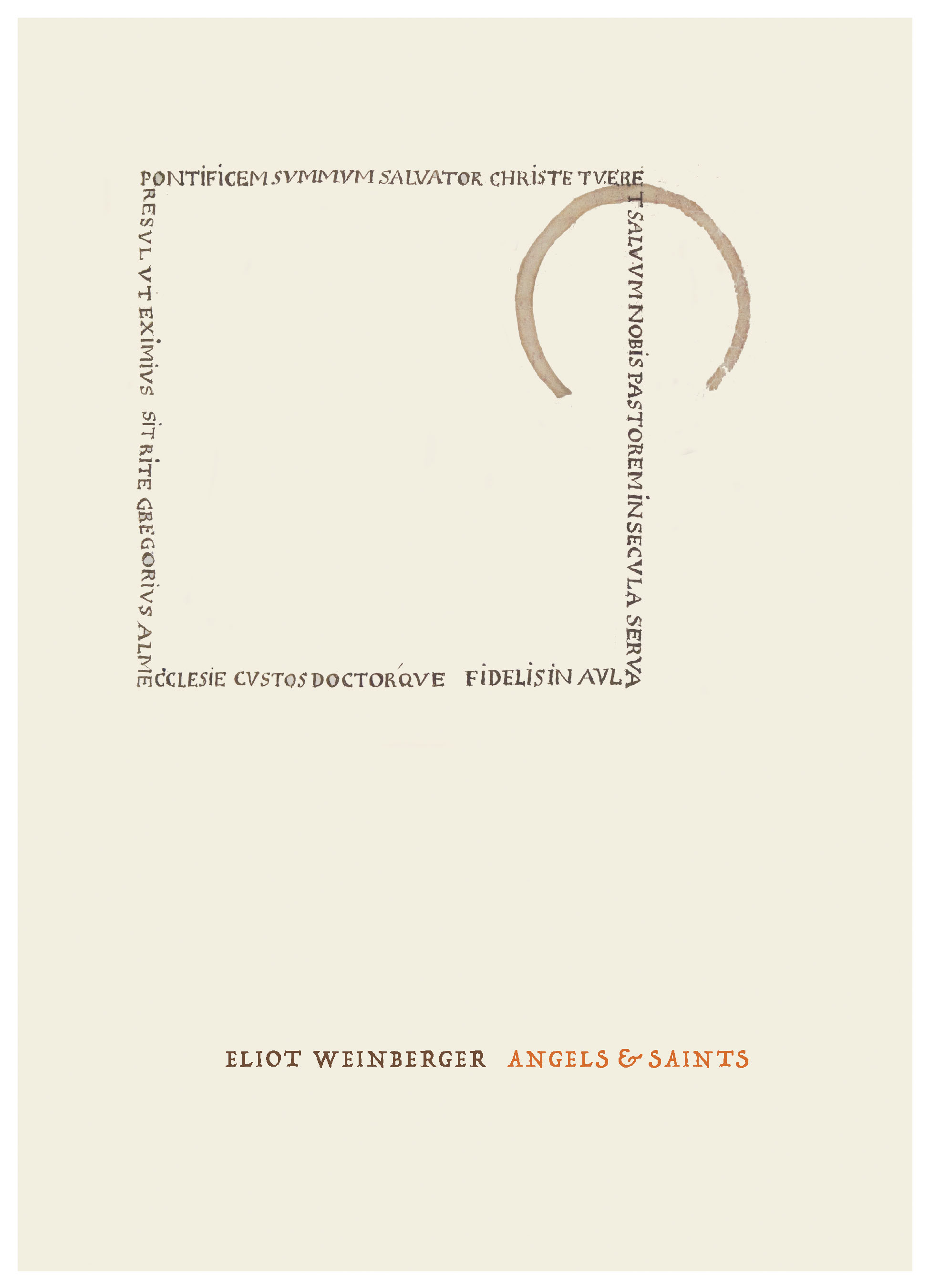 Eliot Weinberger | Angels & Saints cover